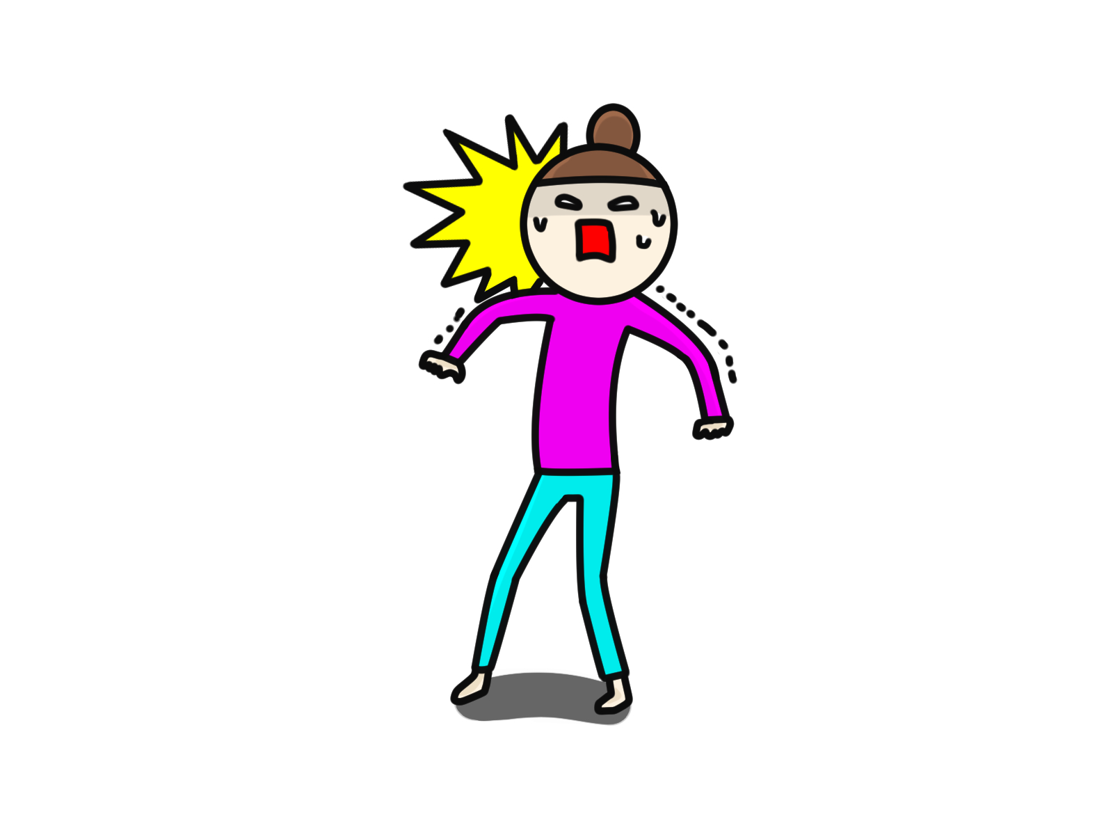 ビックリする女性
